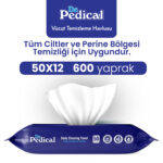 Dr. Pedical Vücut Temizleme Havlusu Beyaz Sabun 600 Adet