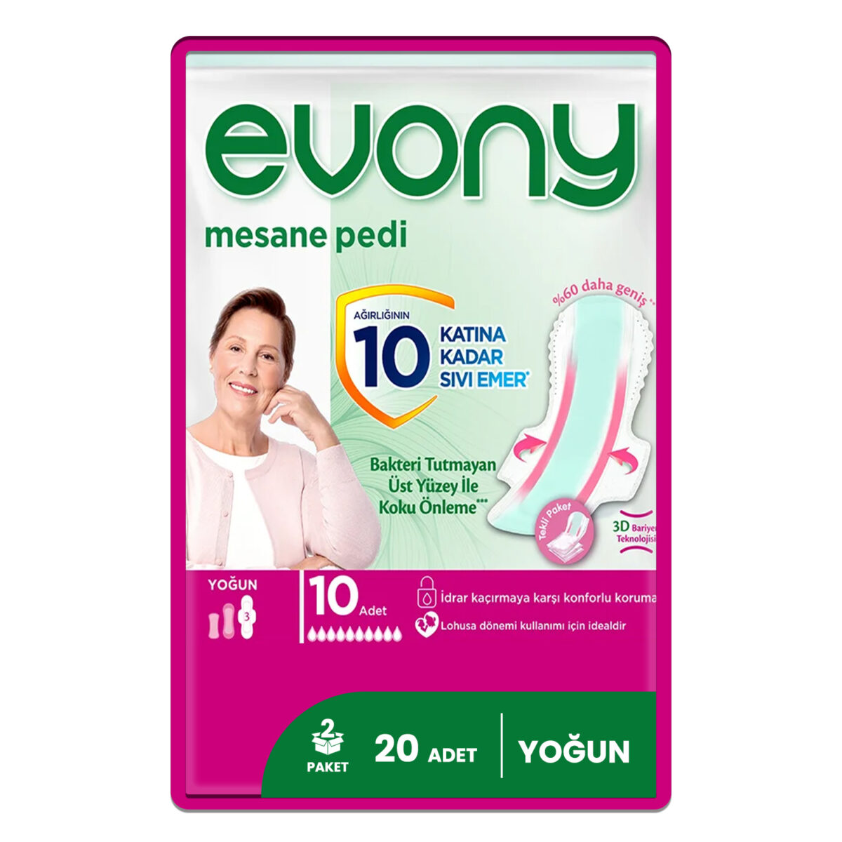 Evony Mesane Pedi Yoğun 20 Adet - Görsel 1