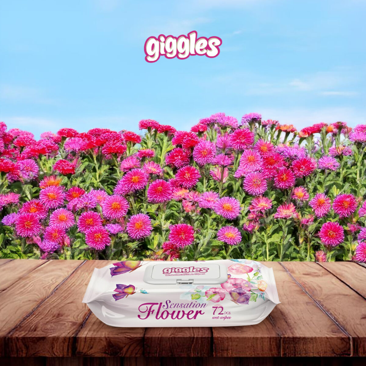 flower Giggles Islak Havlu Flower Sansation 288 Adet - Görsel 3