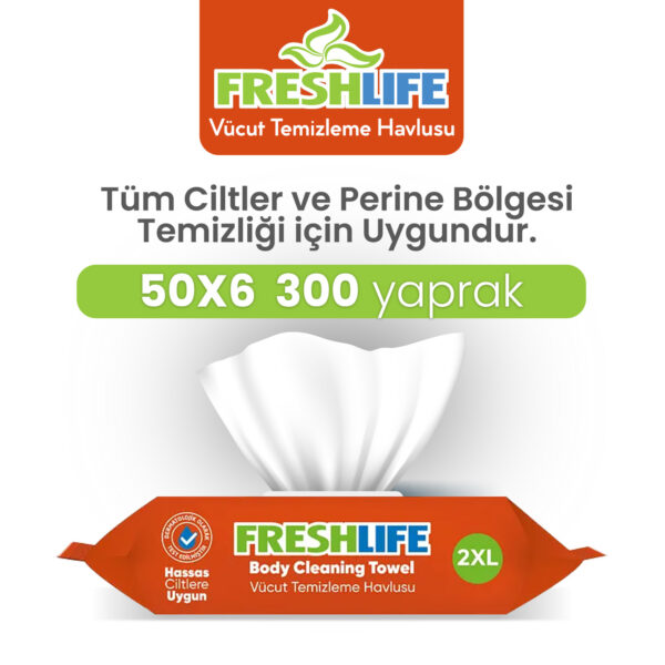Freshlife Vücut Temizleme Havlusu 300 Adet