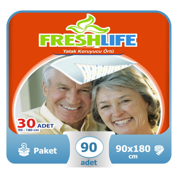 Freshlife Yatak Koruyucu Örtü 90x180 Cm 90 Adet