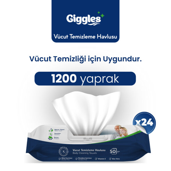 Giggles Perine ve Vücut Temizleme Havlusu 1200 Adet