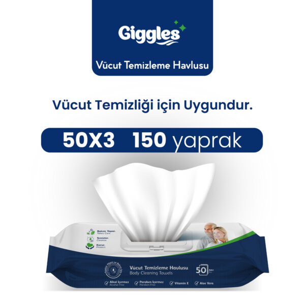 Giggles Perine ve Vücut Temizleme Havlusu 150 Adet