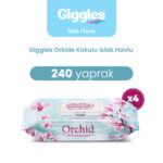 Giggles Islak Havlu Orkide 240 Adet