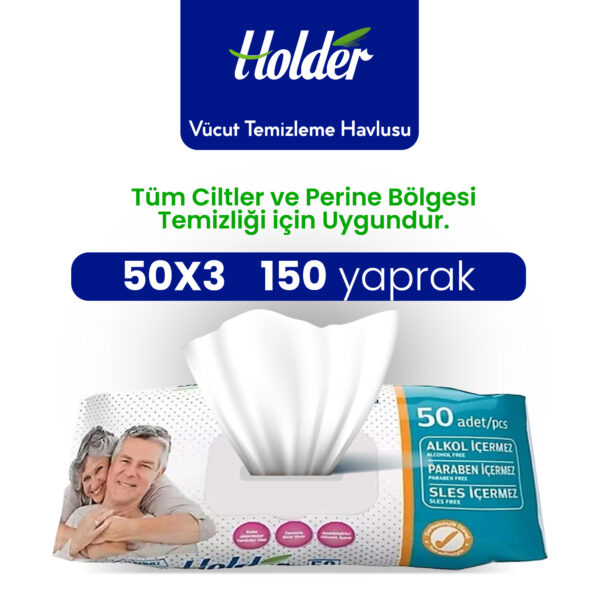 Holder Vücut Temizleme Havlusu 150 Adet