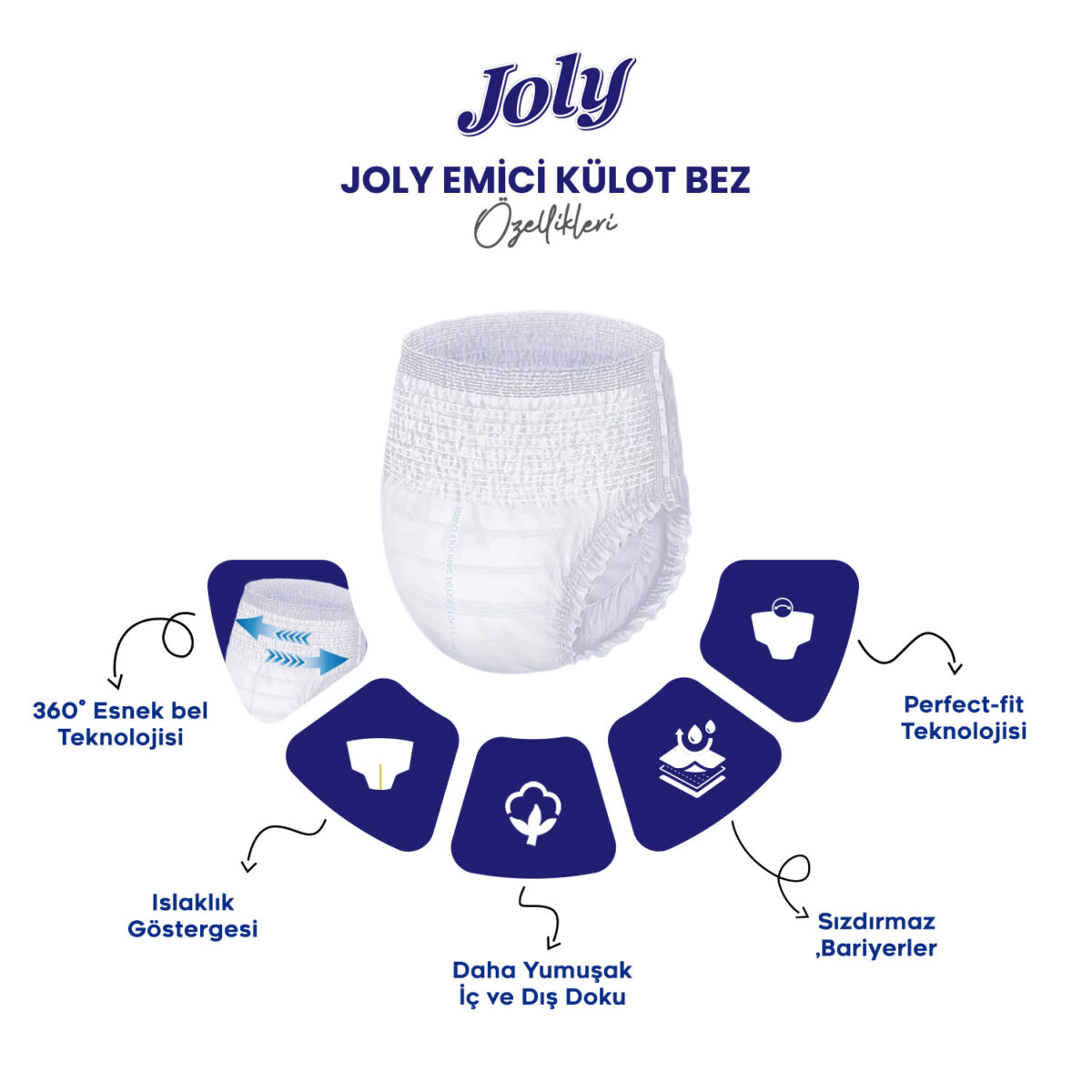 joly-2.görsel-emici-külot-bez Joly Emici Külot L-Large Beden 60 Adet - Görsel 3