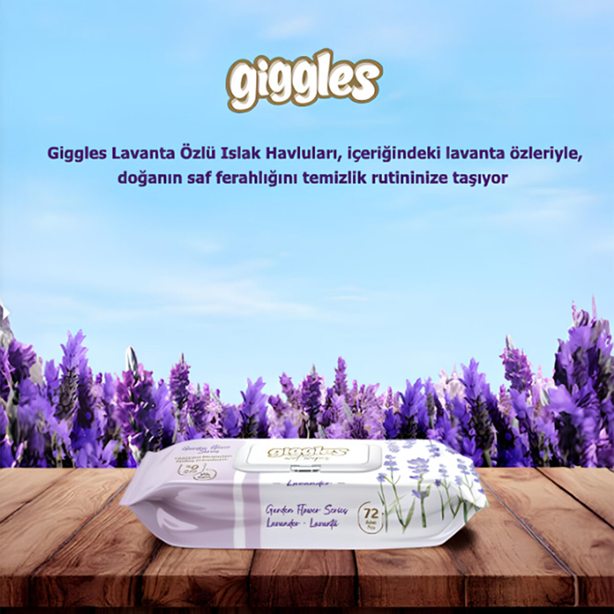 lavanta Giggles Islak Havlu Lavanta 1728 Adet - Görsel 3