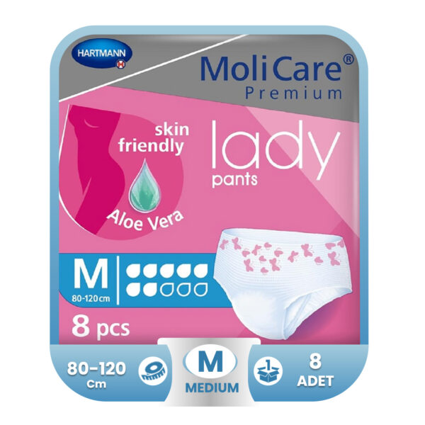 Molicare Premium Lady Emici Külot M-Medium Beden 8 Adet (7 Damla)