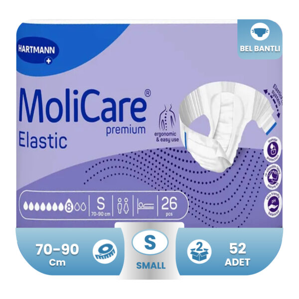 Molicare Premium Elastic 8 Damla S-Small Beden 52 Adet