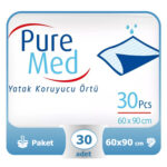 Puremed Yatak Koruyucu Örtü 60X90 Cm 30 Adet