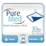 Puremed Yatak Koruyucu Örtü 90x180 Cm 30 Adet