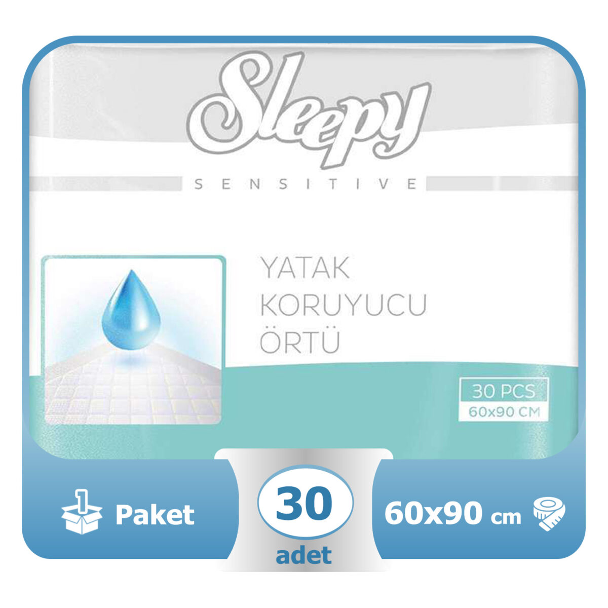 Sleepy Yatak Koruyucu Örtü 60x90 Cm 30 Adet - Görsel 1