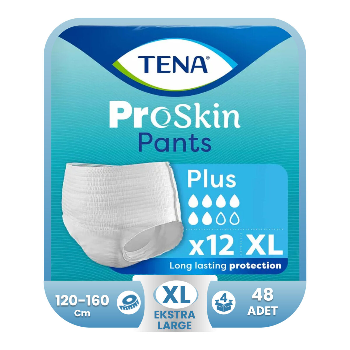 Tena Pant Plus XL-Extra Large Beden 48 Adet - Görsel 1