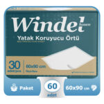 Windelhose Yatak Koruyucu Örtü  60x90 Cm 60 Adet