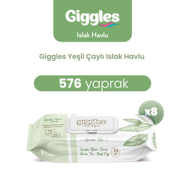 Giggles Islak Havlu Yeşil Çay 576 Adet