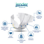 Jender Bel Bantlı Hasta Bezi XX-Large Beden 80 Adet - Görsel 3
