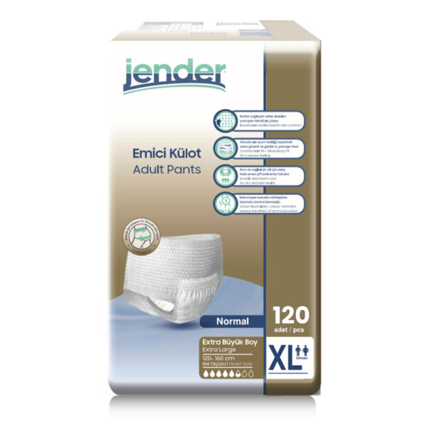 Jender Emici Külot XL-Extra Large Beden 120 Adet