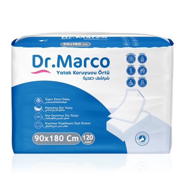 Dr.Marco Yatak Koruyucu Örtü 90×180 Cm 120 Adet