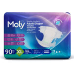 Moly Bel Bantlı Hasta Bezi XL-Extra Large Beden 90 Adet