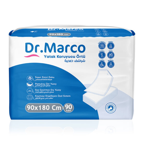 Dr.Marco Yatak Koruyucu Örtü 90×180 Cm 90 Adet