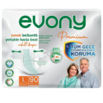 Evony Premium Belbantlı Hasta Bezi L-Large Beden 90 Adet
