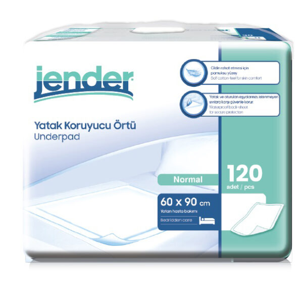 Jender Yatak Koruyucu Örtü 60×90 Cm 120 Adet